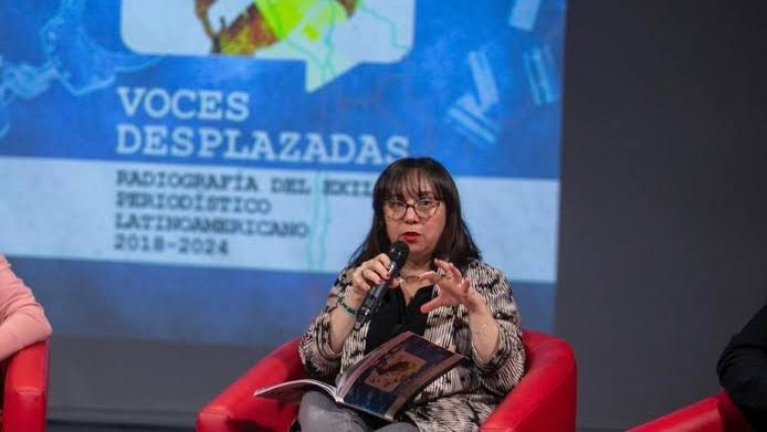 Foto: Rocío Alorda, presidenta del Colegio de Periodistas de Chile